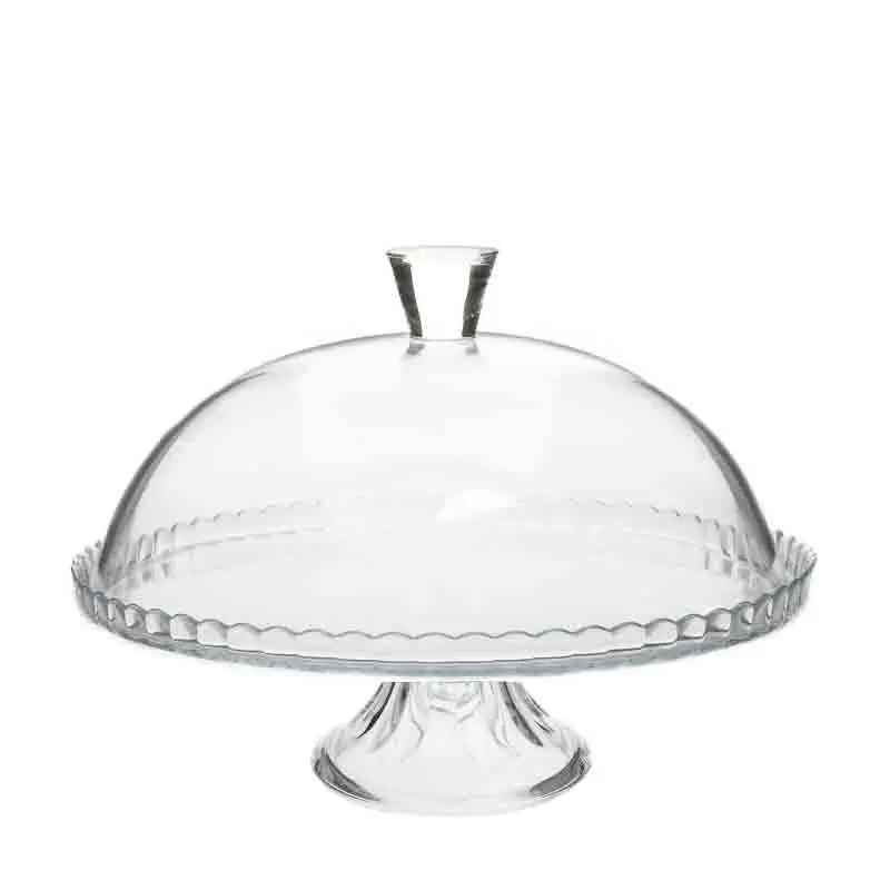 Patisserie Alzatina In Vetro Con Campana Dia 30 Cm 158-5104
