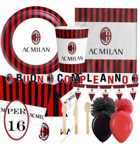 KIT N.54 AC MILAN - ADDOBBI FESTA