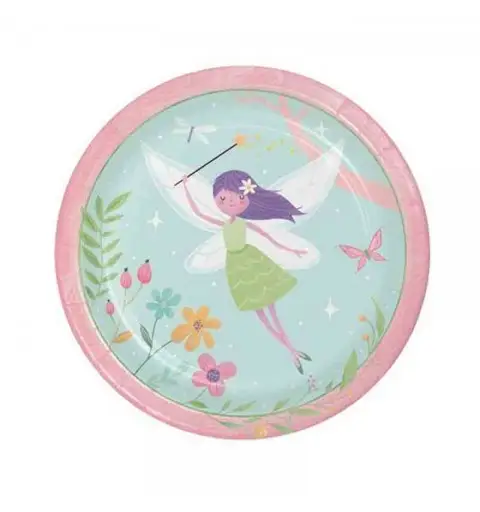 8 Piatti carta 23 cm Fate della Foresta 8C360497