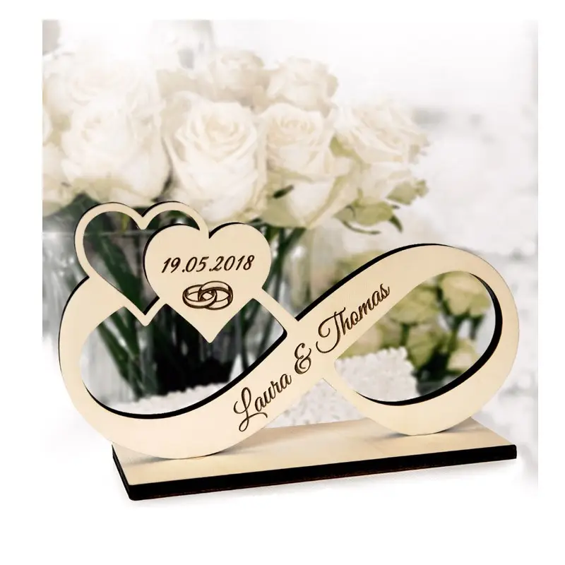 Decorazione simbolo Infinito in legno Personalizzabile