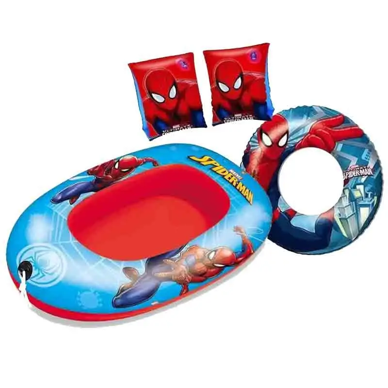 SET MARE BRACCIOLI CIAMBELLA CANOTTO SPIDERMAN