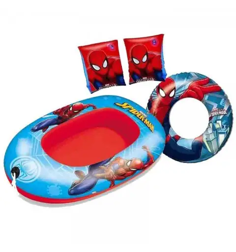 SET MARE BRACCIOLI CIAMBELLA CANOTTO SPIDERMAN