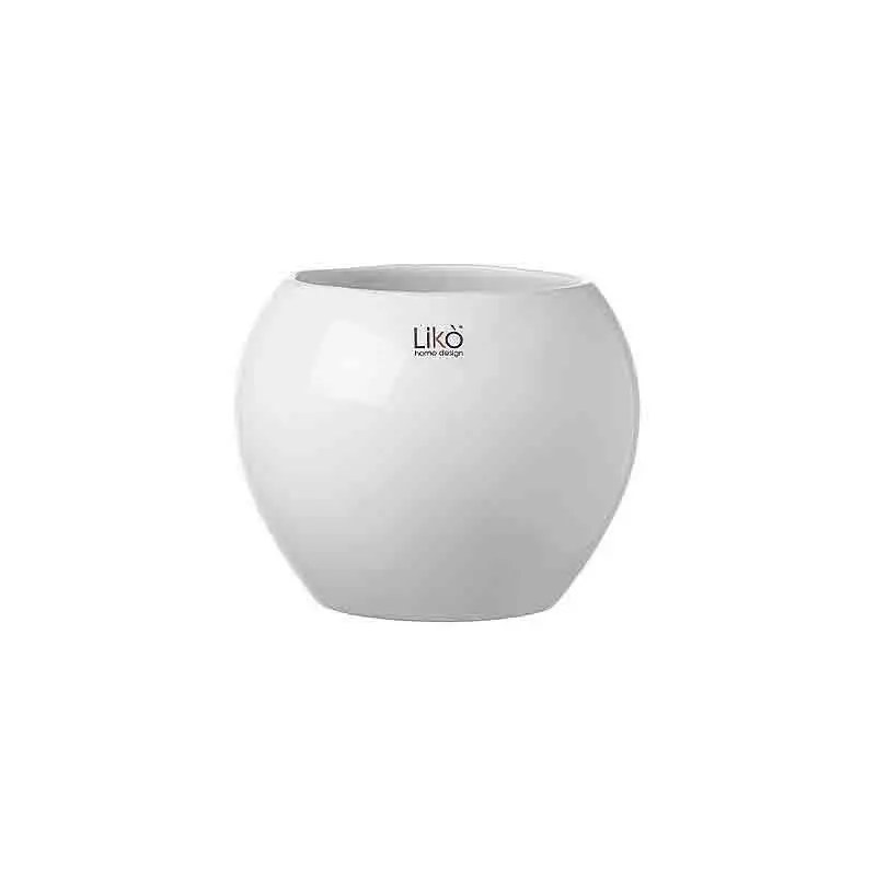 sfera vaso d16 x 13 h cm bianca CR39/16W