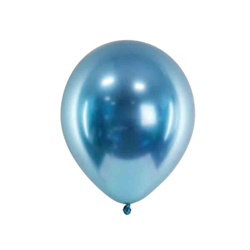 10 Palloncini lucidi 30 cm blu CHB1-001-10