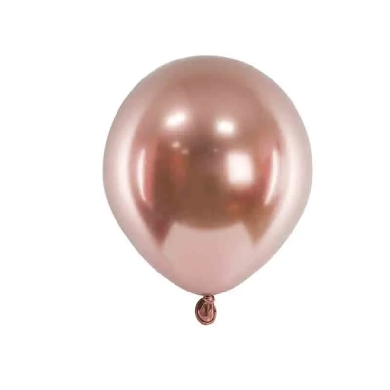 palloncini lucidi rose gold 12cm 50 pz CHB1-5-019R-50