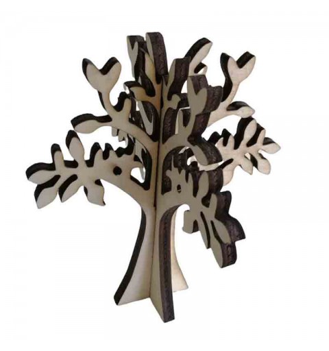 albero della vita centrotavola tableau 25 cm circa in legno decorativo