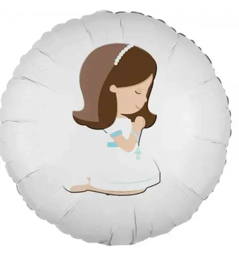 palloncino foil stampa bimba in preghiera