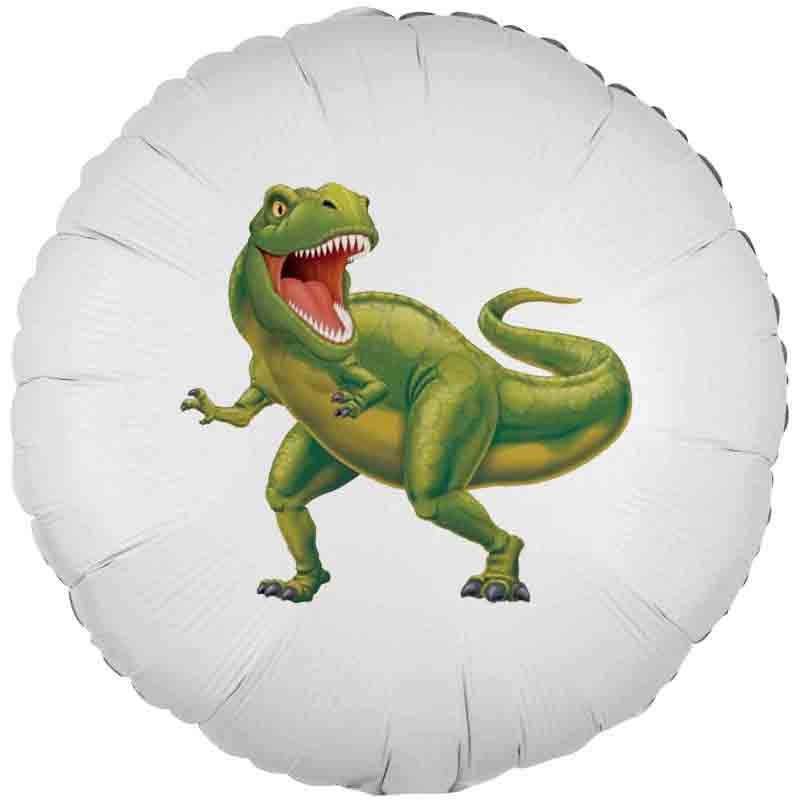 palloncino foil stampa dinosauro verde