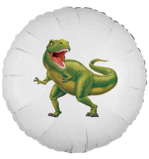 palloncino foil stampa dinosauro verde