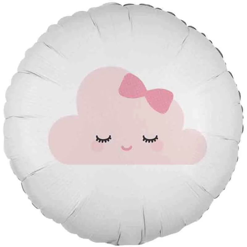 palloncino foil stampa nuvola rosa