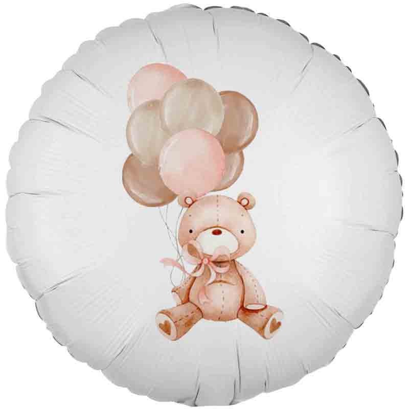 palloncino foil stampa orsetto palloncini rosa