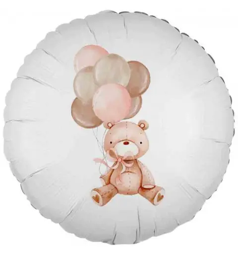 palloncino foil stampa orsetto palloncini rosa