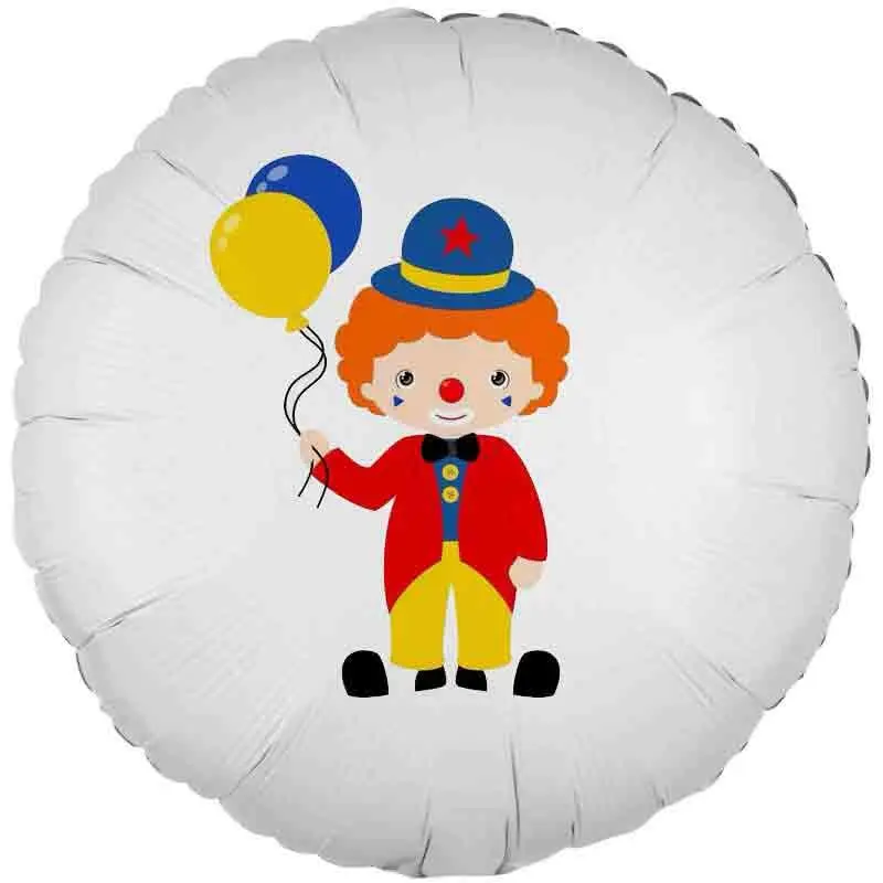 palloncino foil stampa pagliaccio