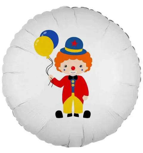 palloncino foil stampa pagliaccio