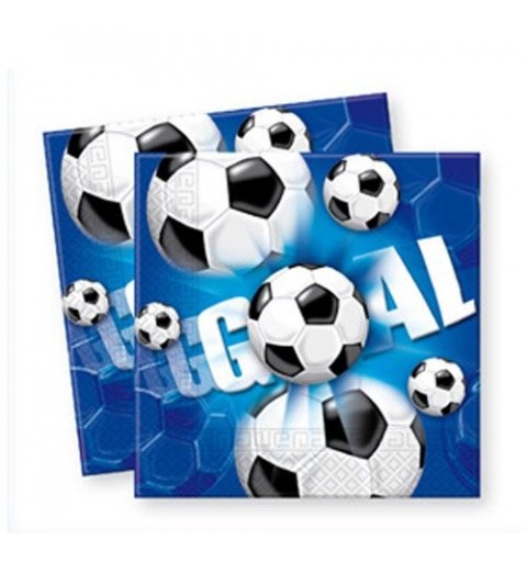KIT 16 - 105 PZ. COORDINATO COMPLEANNO FOOTBALL GOAL