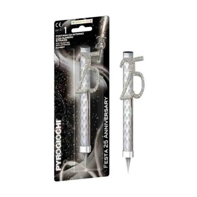 candela fontana flambè strass 25 anni  41172