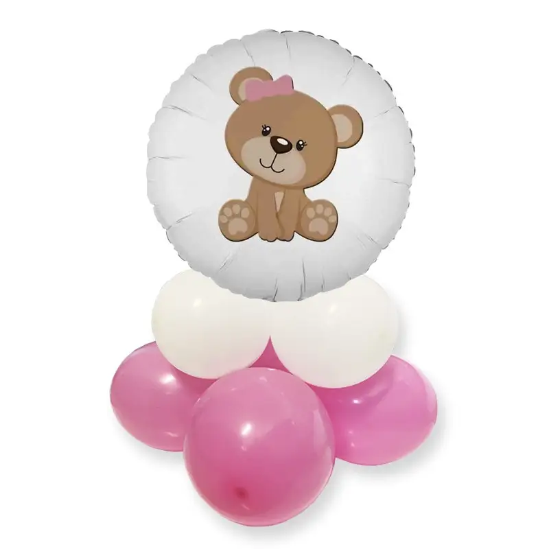 Centrotavola con Palloncino Foil Orsetta