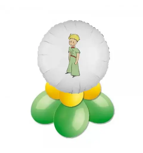 Centrotavola con palloncino foil Piccolo Principe