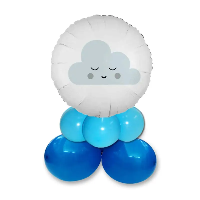 Centrotavola Di Palloncino Nuvolette Celeste