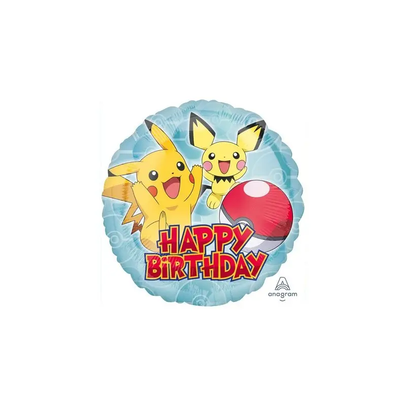 Palloncino Foil Pokemon Happy Birthday 3633301