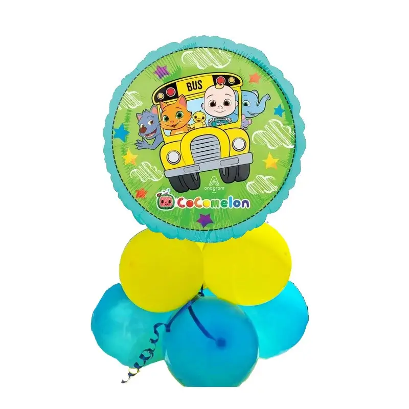 Centrotavola di Palloncini Foil Cocomelon