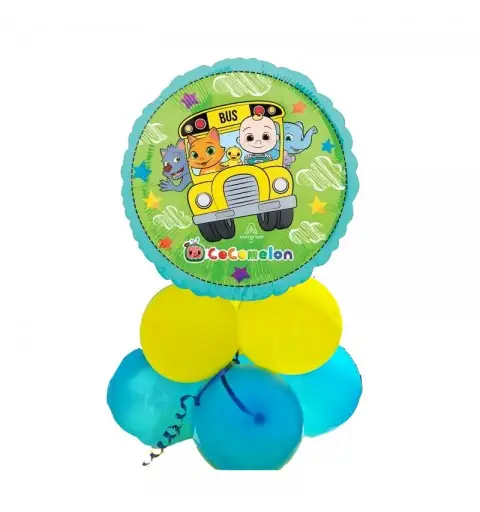 Centrotavola di Palloncini Foil Cocomelon