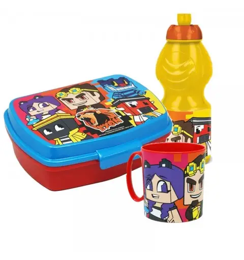 Set Merenda Lyon Portamerenda Tazza e Borraccia