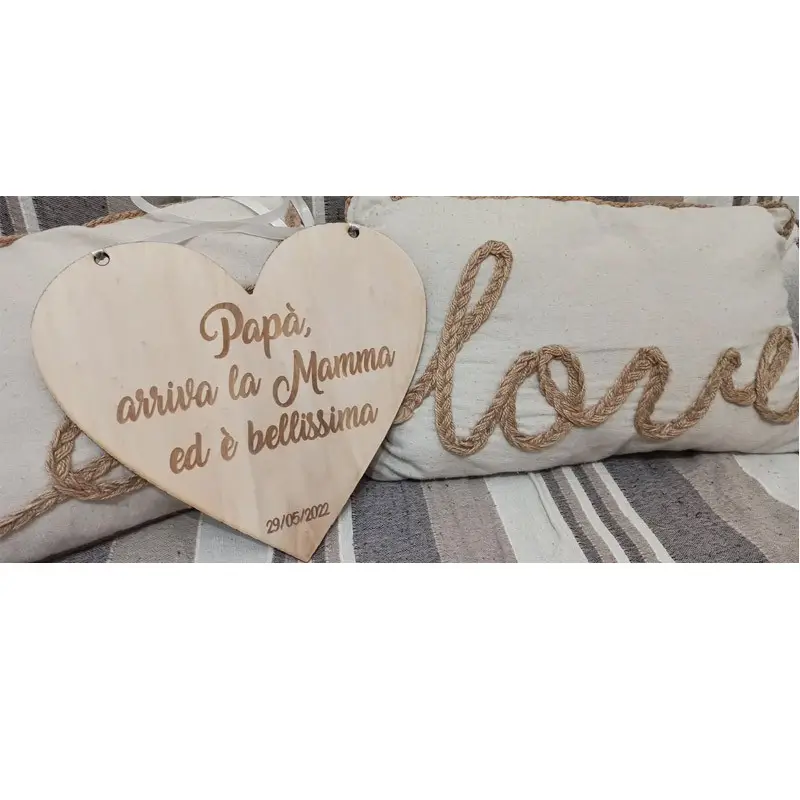Targa decorativa pannello di benvenuto in legno personalizzabile