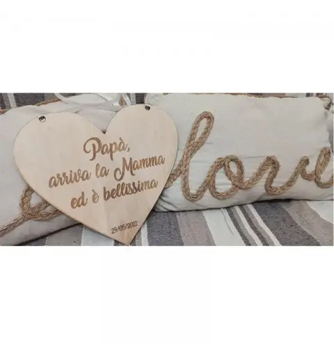 Targa decorativa pannello di benvenuto in legno personalizzabile