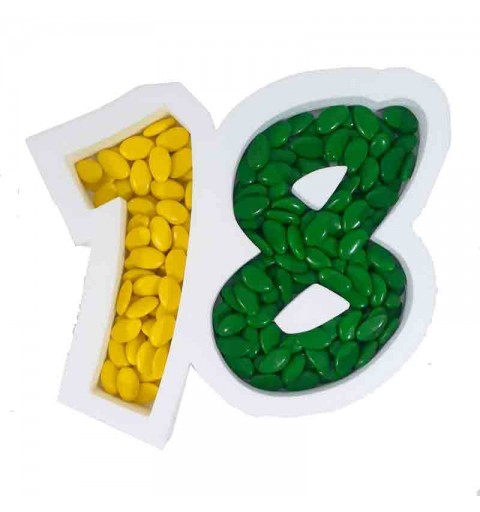 POLISTIROLO PORTACONFETTI NUMERO 18