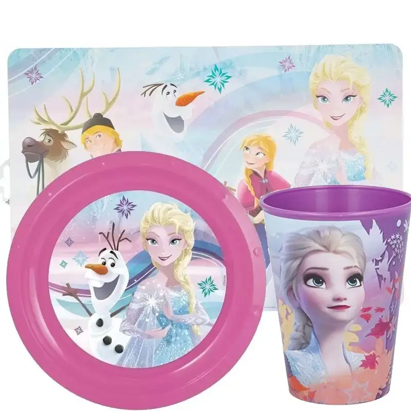 SET FROZEN PIATTO BICCHIERE 24 cl E TOVAGLIETTA