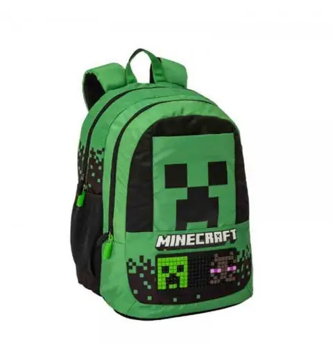 Zaino Minecraft 3 scomparti 32 x 43 x 2 m con pixel 45024178
