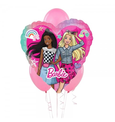 Composizione di Palloncini con Supershape Barbie - Fai da te