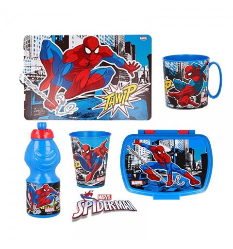 Set Regalo Spiderman con Accessori per la Merenda