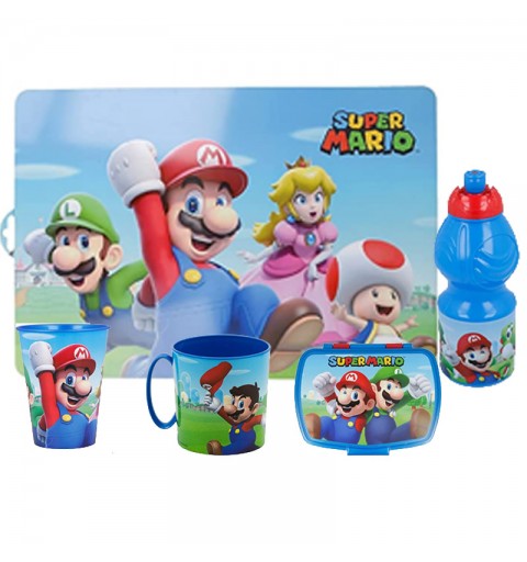 Set Regalo Super Mario con Accessori per la Merenda