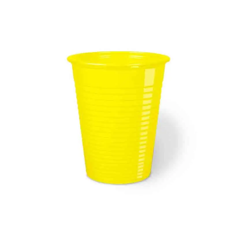 50 bicchieri 200 cc biodegradabili compostabili gialli 218813