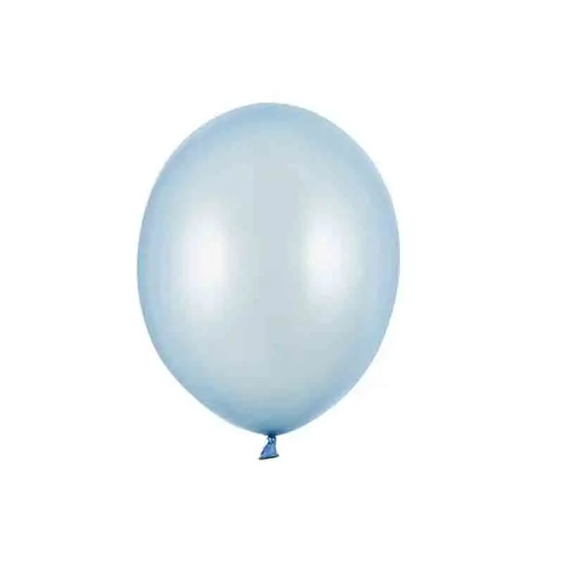 100 Palloncini Strong 12 cm celeste baby  metallizzato SB5M-011