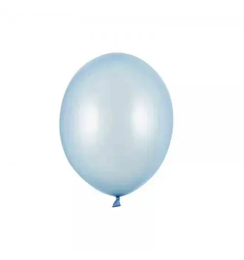 100 Palloncini Strong 12 cm celeste baby  metallizzato SB5M-011