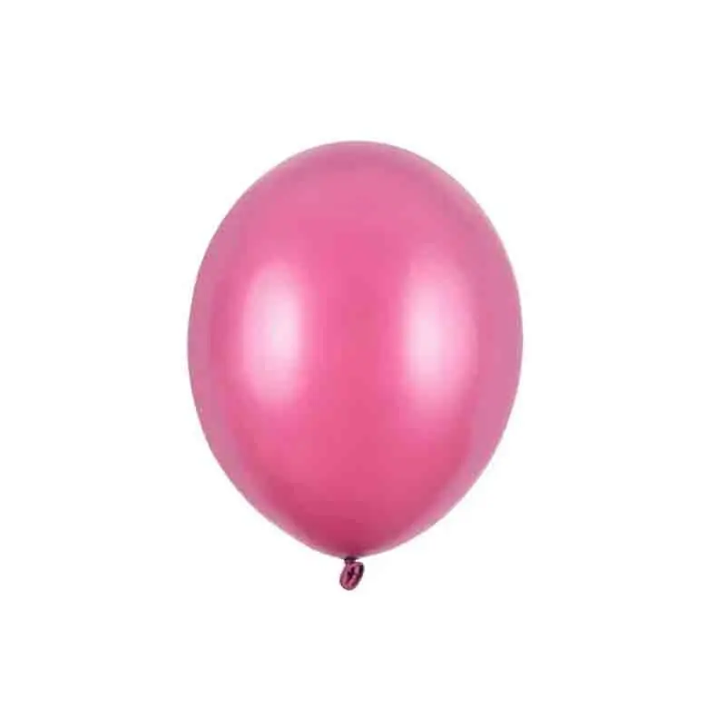 100 Palloncini Strong 12 cm rosa acceso metallizzato SB5M-006