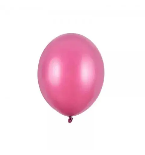 100 Palloncini Strong 12 cm rosa acceso metallizzato SB5M-006