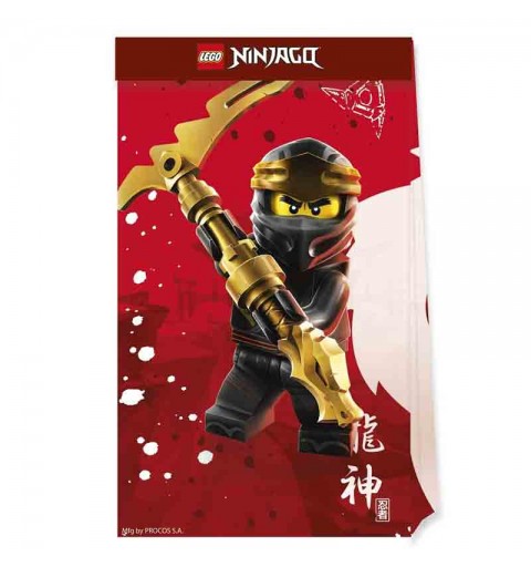 4 Sacchetti regalo Lego Ninjago  Rage 92242