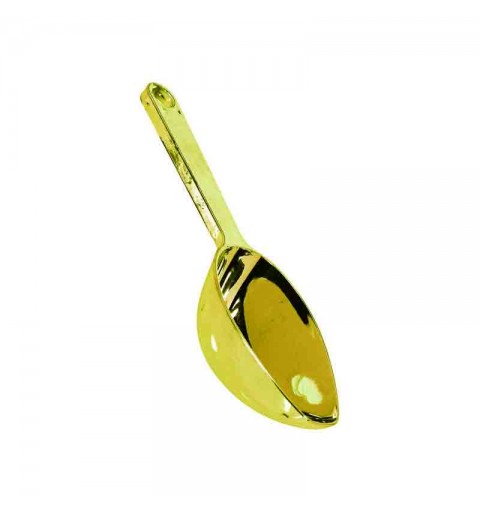 Paletta plastica metallizzata 16,7 cm oro gold 437844-19