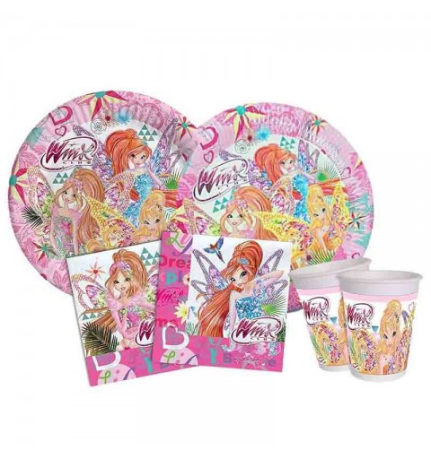 KIT COMPLEANNO BAMBINA WINX CLUB BUTTERFLIX