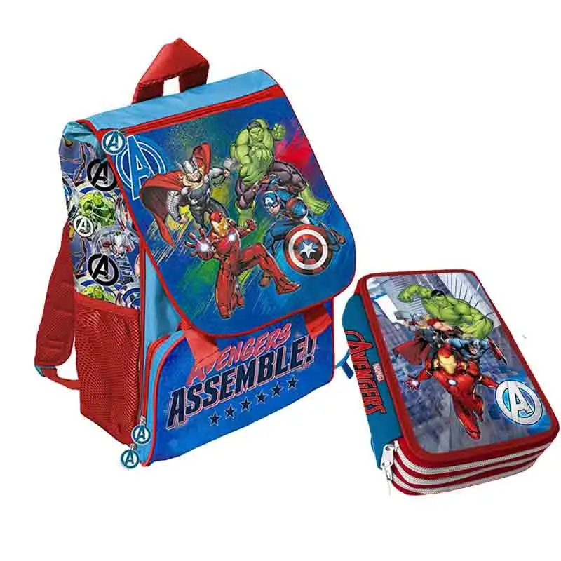 SET SCUOLA n5 AVENGERS ASSEMBLE  ZAINO  + ASTUCCIO