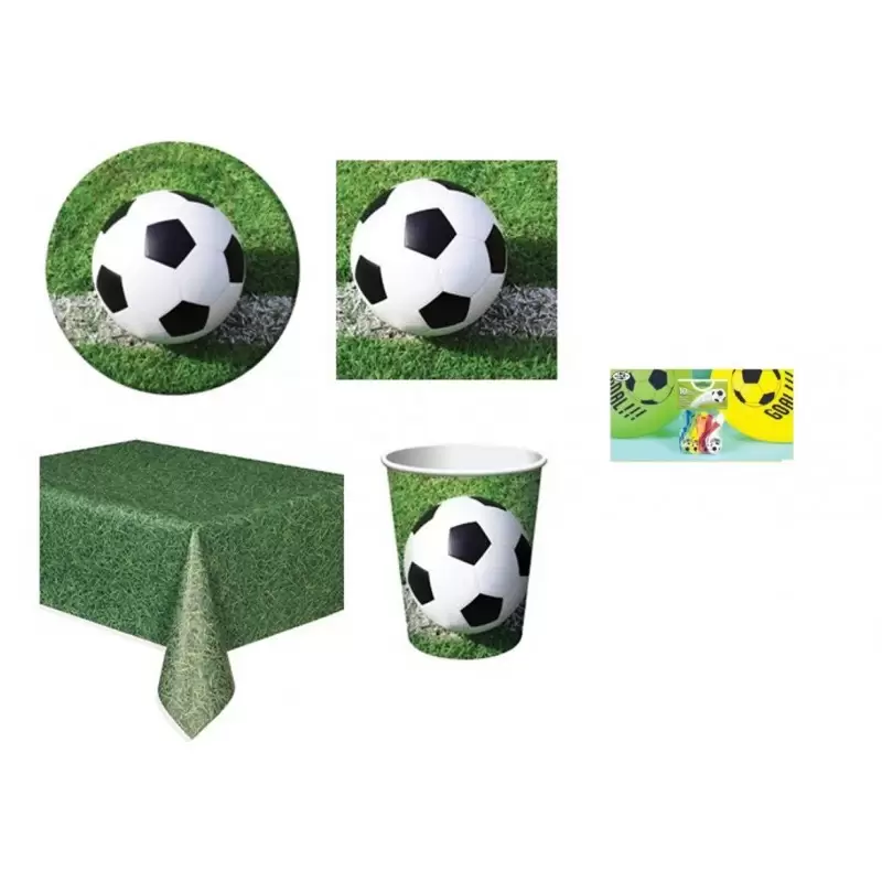 KIT N 8 COMPLEANNO GOAL PIU PALLONCINI CALCIO GOAL FESTA BAMBINO ACCESSORI