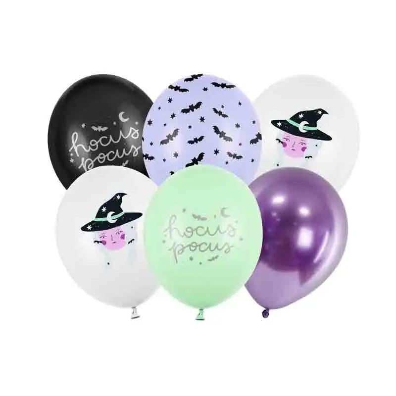 6 Palloncini 27 cm Strega mix colori SB14P-327-000-6