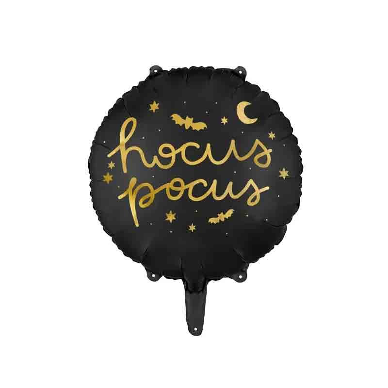 Palloncino foil Hocus Pocus tondo 45 cm nero FB149