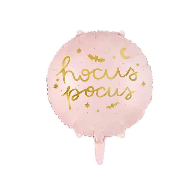 Palloncino foil Hocus Pocus tondo 45 cm rosa FB150