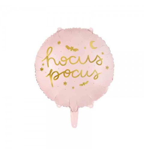 Palloncino foil Hocus Pocus tondo 45 cm rosa FB150