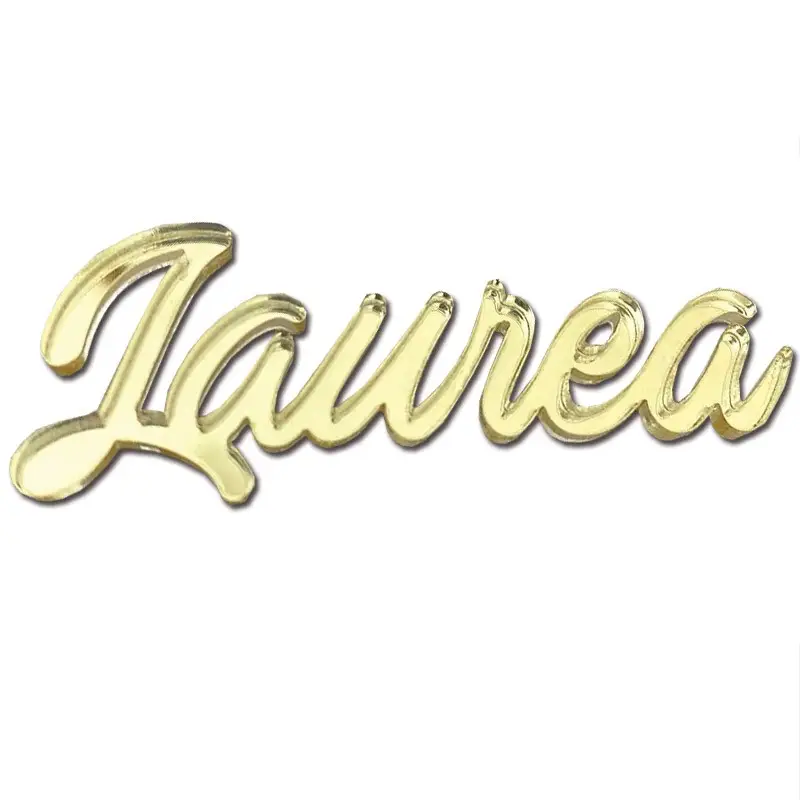 scritta laurea in plexiglass oro specchiato - 20 pz